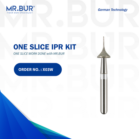 The #1 One Slice IPR Kit by Mr. Bur, expertly designed for interproximal reduction in orthodontic treatments, including aligner and Invisalign cases. Sterilizable and highly efficient, this kit outperforms competitors like Meisinger, Mani, Shofu, Eagle Dental, and Trihawk, making it the best choice for precise orthodontic procedures.