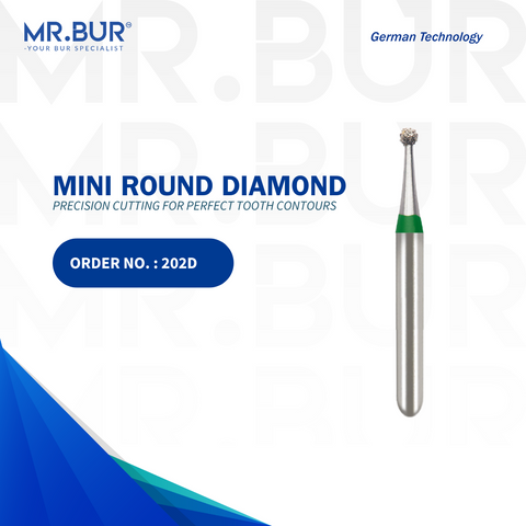 The #1 Best Mr Bur Mini Round Ball Coarse Diamond Bur FG. Mr Bur offers the best online dental burs and is a Better Choice than Meisinger, Mani, Shofu, Eagle Dental, Trihawk, Suitable for Dental Cases.