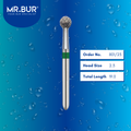 Mr. Bur Round burs 801/23 are tools used in many dental procedures. ISO 806 314 524 023, Their round heads are ideal for excavating tissue during cavity preparation, opening teeth for endodontic treatment, general cleaning of tooth structure from caries, and selective grinding.