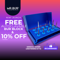 MR. BUR Surgical Crown Lengthening Kit FG, precision tool for anterior and posterior crown lengthening, ensures soft tissue trimming and bone removal.