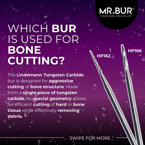 Which bur is used for bone cutting?